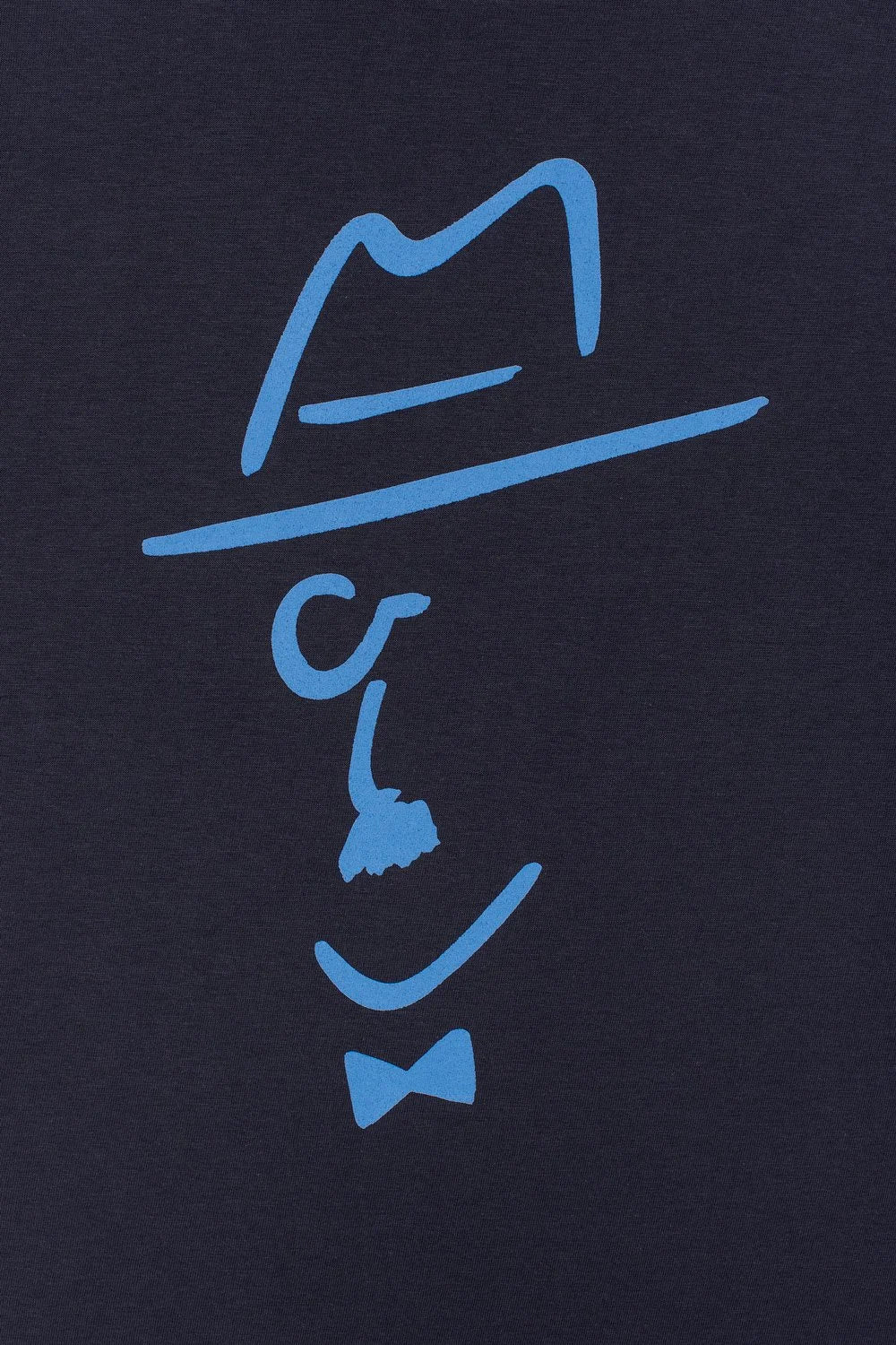 Contrast graphic tees designer edition Pessoa Sketch, subtle organic t-shirt inspired by Portuguese poetry.